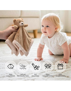 Manta de Seguridad Oso Marrón SILI FACTORY 35x30 cm 2