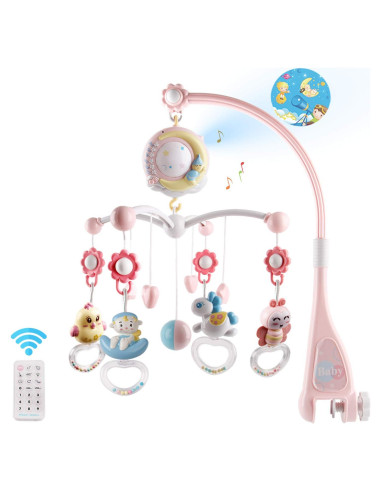 Móvil Musical para Cuna Mini Tudou con Proyector y 150 Melodías