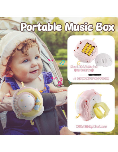 Móvil Musical para Cuna Mini Tudou con Proyector y 150 Melodías