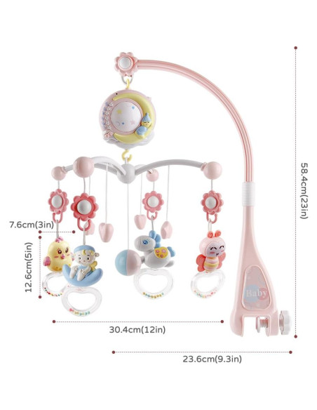 Móvil Musical para Cuna Mini Tudou con Proyector y 150 Melodías Móvil Musical para Cuna Mini Tudou con Proyector y 150 Melodías