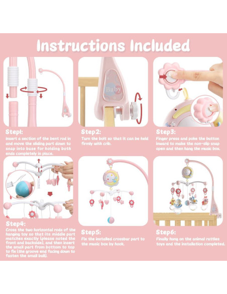 Móvil Musical para Cuna Mini Tudou con Proyector y 150 Melodías Móvil Musical para Cuna Mini Tudou con Proyector y 150 Melodías