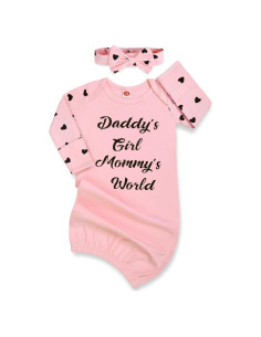 Vestido de Bebé Niña Mikccer Rosa 0-6 Meses Algodón