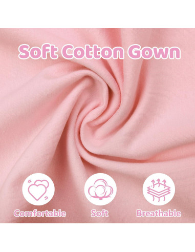 Vestido de Bebé Niña Mikccer Rosa 0-6 Meses Algodón