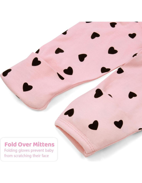 Vestido de Bebé Niña Mikccer Rosa 0-6 Meses Algodón