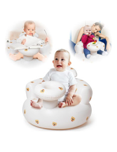 Asiento Inflable para Bebés 3 Meses - Portátil con Bomba de Aire