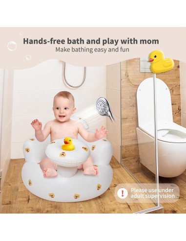 Asiento Inflable para Bebés 3 Meses - Portátil con Bomba de Aire
