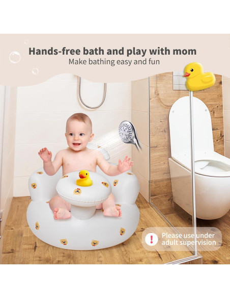Asiento Inflable para Bebés 3 Meses - Portátil con Bomba de Aire