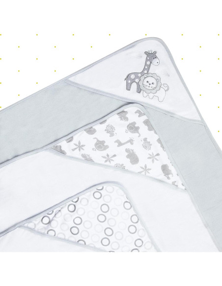 Conjunto de Toallas con Capucha y Paños Spasilk 23 Piezas