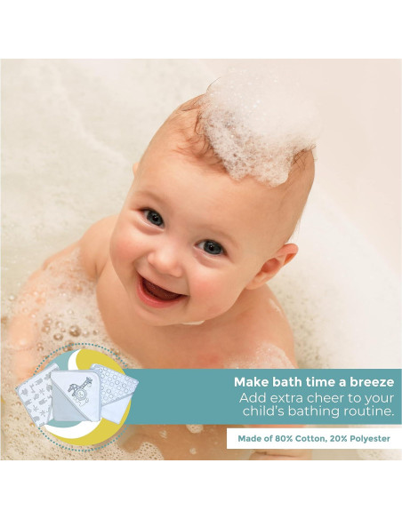 Conjunto de Toallas con Capucha y Paños Spasilk 23 Piezas