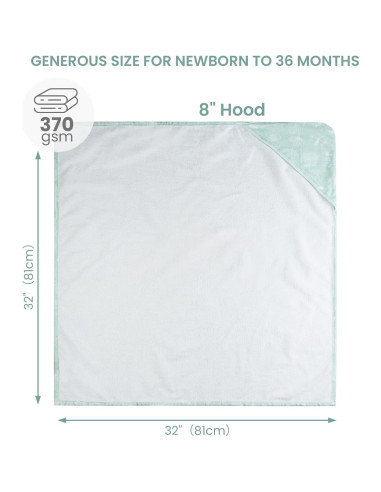 Toallas con Capucha Mooreeke 100% Algodón para Niños 81x81cm