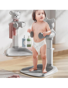 Soporte para Ducha de Bebé Ajustable Gris - Antideslizante 2