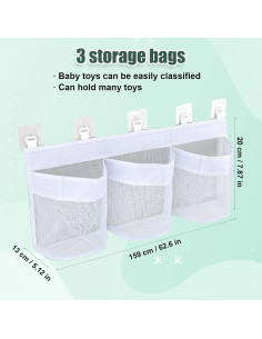 Bolsa de Almacenamiento de Juguetes de Baño PEUTIER 159x20cm 2