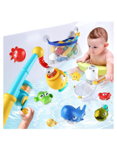 Juguetes de baño Creaciones Aprilwolf 11 Piezas Pesca Magnética