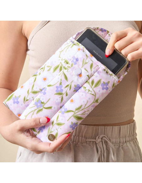 Funda Protectora Acolchada The Darling Effect 20.32x15.24cm Flor Morada