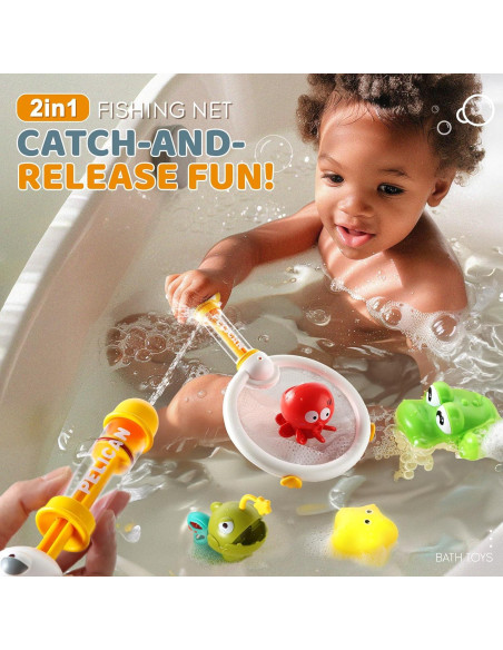 Juguetes de baño Creaciones Aprilwolf 11 Piezas Pesca Magnética