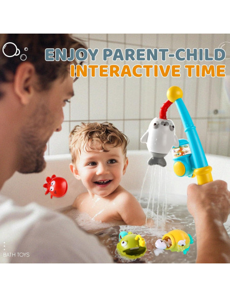 Juguetes de baño Creaciones Aprilwolf 11 Piezas Pesca Magnética