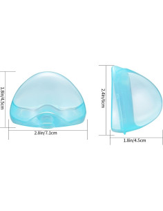 Estuche para Chupete 6 Piezas PP Blanco Azul Rosa 2