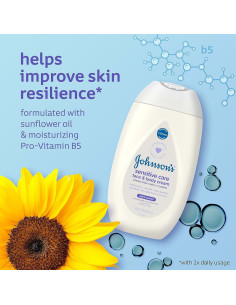 Crema Hidratante Diaria Johnson's Baby Sensitive Care 403.6 ml 2
