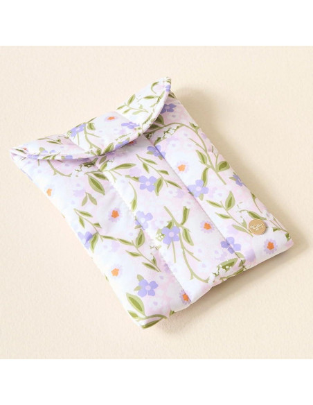 Funda Protectora Acolchada The Darling Effect 20.32x15.24cm Flor Morada
