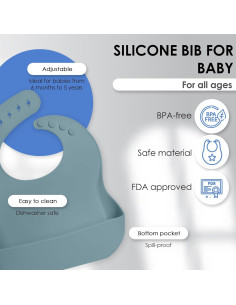Conjunto de Alimentación para Bebés Bluet B - 11 Piezas de Silicona 2