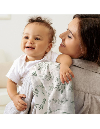 Mantas de Muselina LYRICHOM BABY - Paquete de 3, 95x100 cm