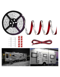 Luces LED para Toldo de RV Vbakor 6m Impermeables 12V