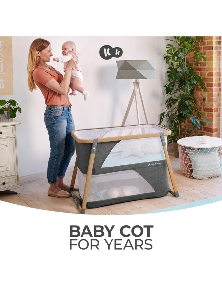 Cuna de viaje Kinderkraft Sofi 4 en 1, portátil y ligera