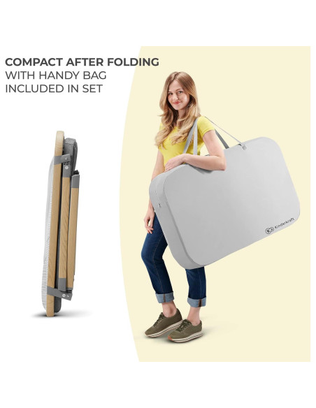 Cuna de viaje Kinderkraft Sofi 4 en 1, portátil y ligera