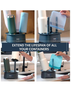 Soporte de Secado de Botellas Brisa Gris - Secado Rápido y Ecológico 2