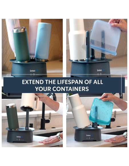 Soporte de Secado de Botellas Brisa Gris - Secado Rápido y Ecológico