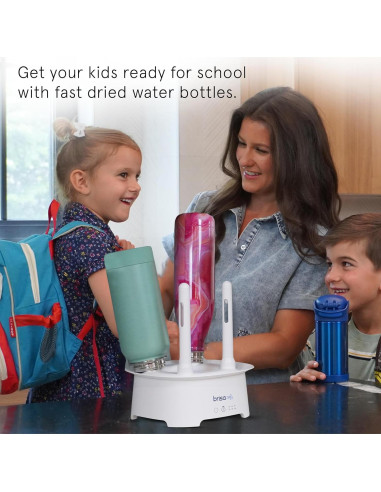 Soporte de Secado de Botellas Brisa Gris - Secado Rápido y Ecológico