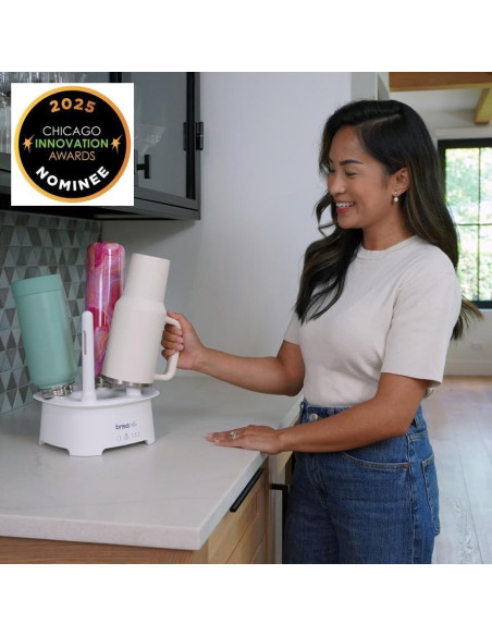 Soporte de Secado de Botellas Brisa Gris - Secado Rápido y Ecológico