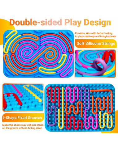 Tablero de Actividad Sensorial Antiestrés Aliuera 12 Cuerdas