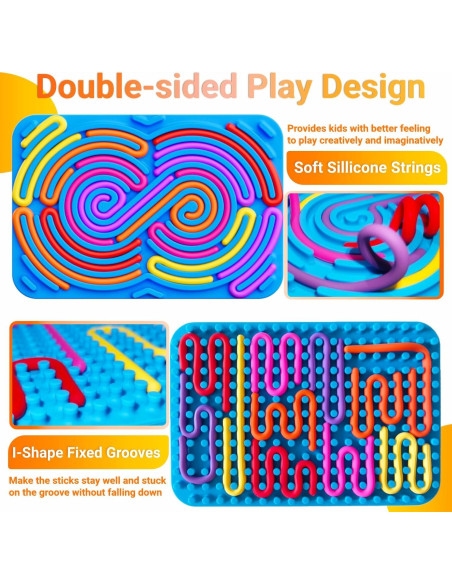 Tablero de Actividad Sensorial Antiestrés Aliuera 12 Cuerdas Tablero de Actividad Sensorial Antiestrés Aliuera 12 Cuerdas