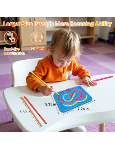 Tablero de Actividad Sensorial Antiestrés Aliuera 12 Cuerdas