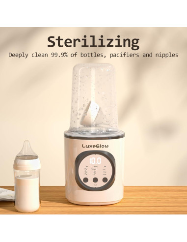 Calentador de Biberones LuxeGlow 10 en 1, Control Inteligente