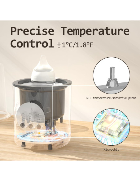 Calentador de Biberones LuxeGlow 10 en 1, Control Inteligente Calentador de Biberones LuxeGlow 10 en 1, Control Inteligente