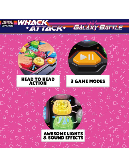 Juego de Batalla Electrónica Whack Attack Thin Air 3 Modos