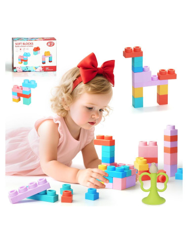 Set 22 Piezas Bloques de Construcción Suaves Linxi 30.5x20.3cm