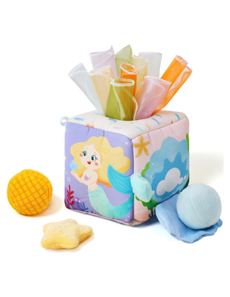 Caja de Tissue de Madera para Bebés - Juguete Montessori 6-18 meses