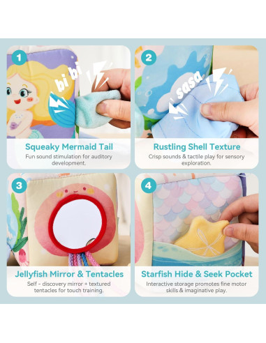 Caja de Tissue de Madera para Bebés - Juguete Montessori 6-18 meses