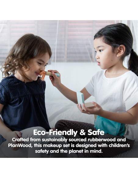 Juego de Maquillaje de Madera PlanToys para Niños 8 Piezas