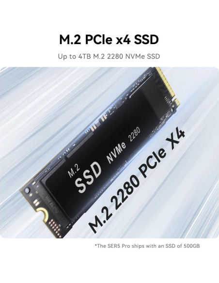 Mini PC Beelink SER5 5825U AMD Ryzen 7 32GB 500GB 4K