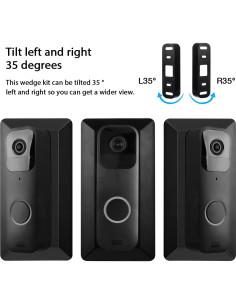 Placa de Pared HOLACA para Timbre de Video Blink - ABS Negro 2