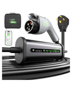 Cargador EV Nivel 2 QPQ 40A 240V 25FT con App Inteligente