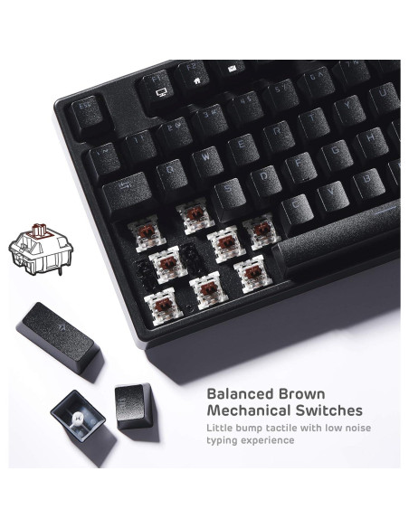 Teclado Mecánico Inalámbrico RK ROYAL KLUDGE RK87 TKL RGB