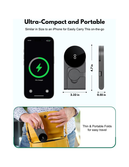 Estación de Carga Inalámbrica 3 en 1 UltraQ para Apple