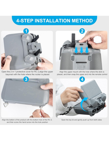 Capota Solar STARTRC para Controlador DJI RC 2 - Protector 3 en 1