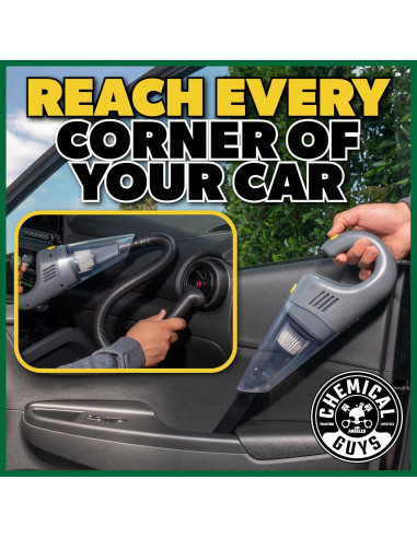 Aspiradora Portátil de Mano Chemical Guys DetailVac 110W