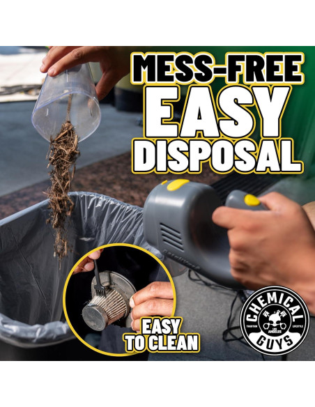 Aspiradora Portátil de Mano Chemical Guys DetailVac 110W